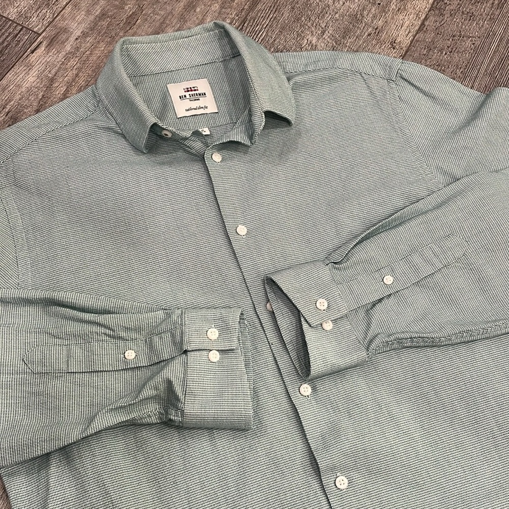 Ben Sherman Tailored Slim Fit Dress Shirt- Size 16 (34-35)